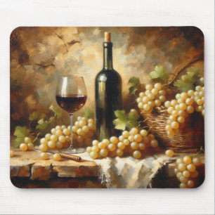 Tapis De Souris Cave à vin Vignoble Raisins encore vie