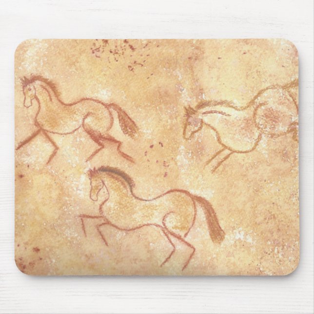 Tapis De Souris Cave Drawing Painting of Horses (Devant)