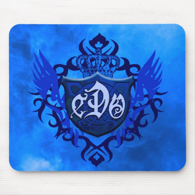 Tapis De Souris CDO- protection BLEUE de Bouclier-Souris du FEU (Devant)