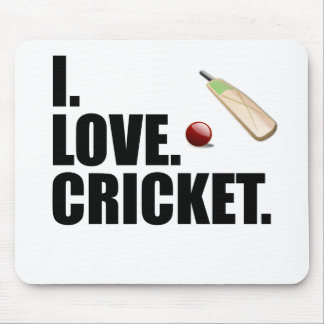 Tapis De Souris Ce conception de cricket d'amour d'I est le cadeau