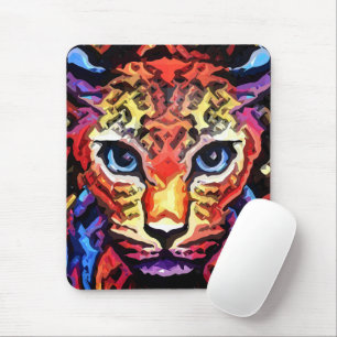 Tapis De Souris Ce look léopard coloré