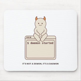 Tapis De Souris Ce n'est pas un démon, c'est un daemon drôle Linux