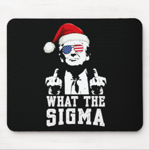 Tapis De Souris Ce que Sigma Trump Père Noël drôle Mème de Noël Xm