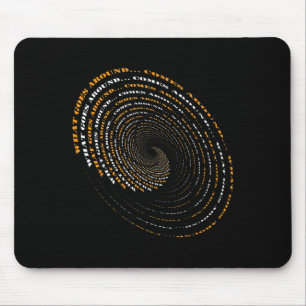 Tapis De Souris Ce qui tourne autour revient Motivational
