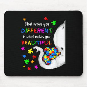 Tapis De Souris Ce qui vous rend différents éléphant maman Autisme