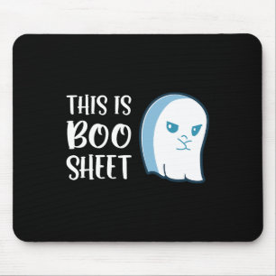 Tapis De Souris Ceci Est De La Feuille De Boo Fun Halloween Disant
