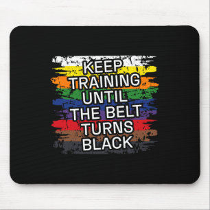 Tapis De Souris Ceinture noire Garder l'entraînement Karate d'art