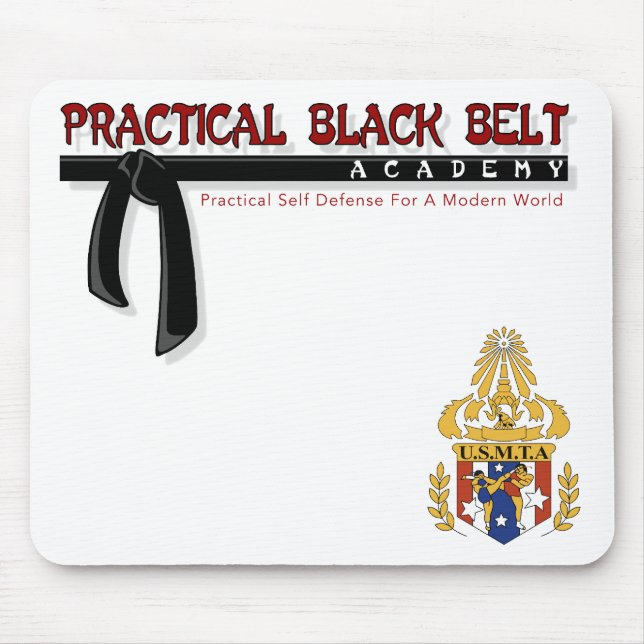 Tapis De Souris Ceinture noire pratique / Mousepad USMTA (Devant)
