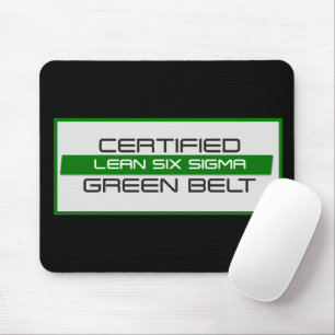 Tapis De Souris Ceinture verte certifiée Lean Six Sigma