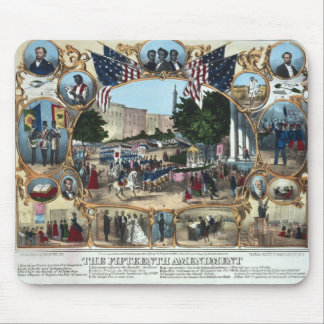 Tapis De Souris Célébrant le 15ème amendement - 1870 -