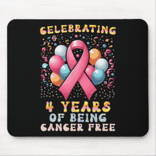 Tapis De Souris Célébration De 4 Ans D'Être Sans Cancer Ca Du Sein
