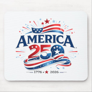 Tapis De Souris Célébration de l'Amérique 250 1776–2026 Anniversai