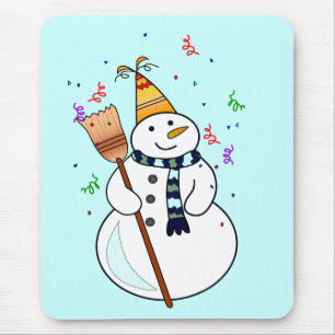 Tapis De Souris Célébration de Snowman Mousepad