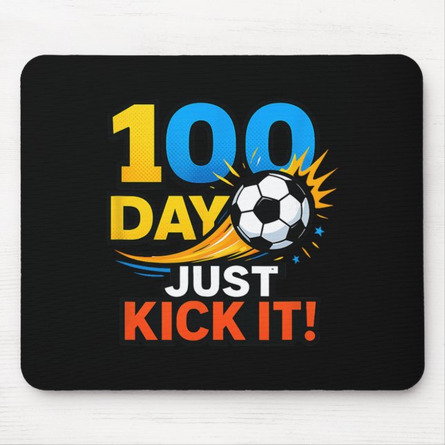 Tapis De Souris Célébration de Soccer Blast Just Kick It! 100 jour (Devant)