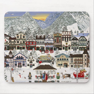 Tapis De Souris Célébration des vacances à Leavenworth