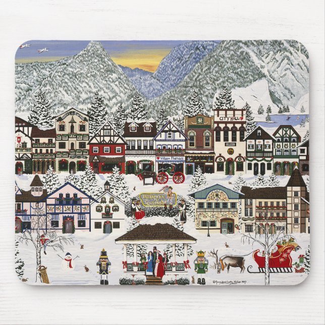 Tapis De Souris Célébration des vacances à Leavenworth (Devant)