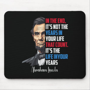 Tapis De Souris Célèbre Abraham Lincoln Citation Inspirationnelle 