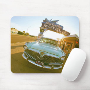 Tapis De Souris Célèbre motel Blue Swallow sur la route 66