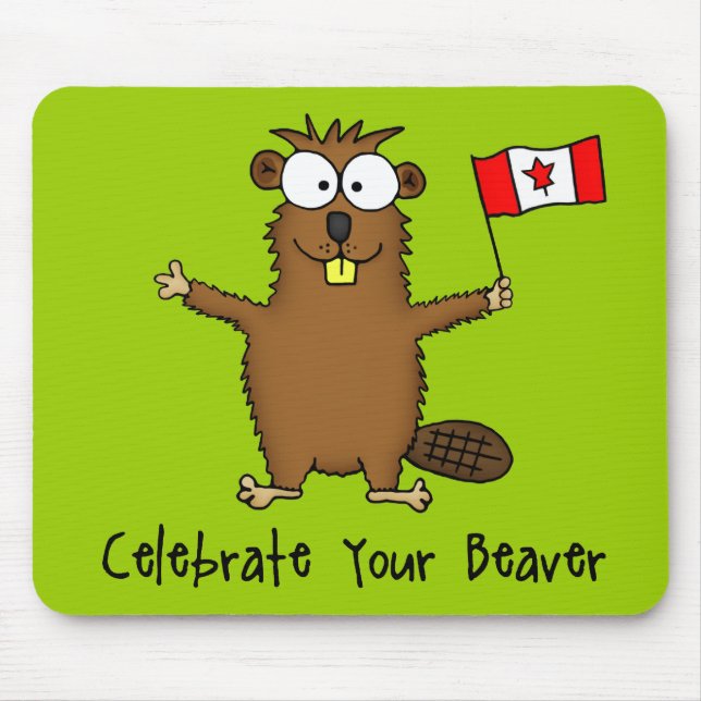 Tapis De Souris Célébrez votre castor Mousepad (Devant)