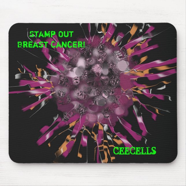 Tapis De Souris Cellule de cancer du sein, CEECELLS (Devant)