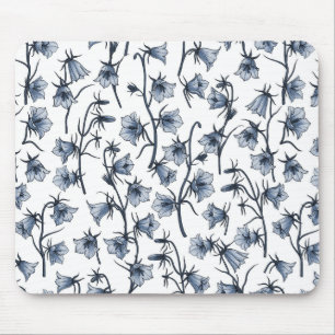 Tapis De Souris Cellules bleues, Cloches, Bellflowers