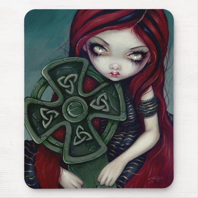 Tapis De Souris Celtic féerique gothique étrangement seul Mousepad (Devant)