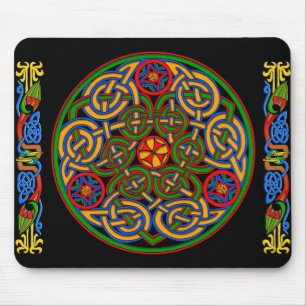 Tapis De Souris Celtic IIlumination - cercle de trinité