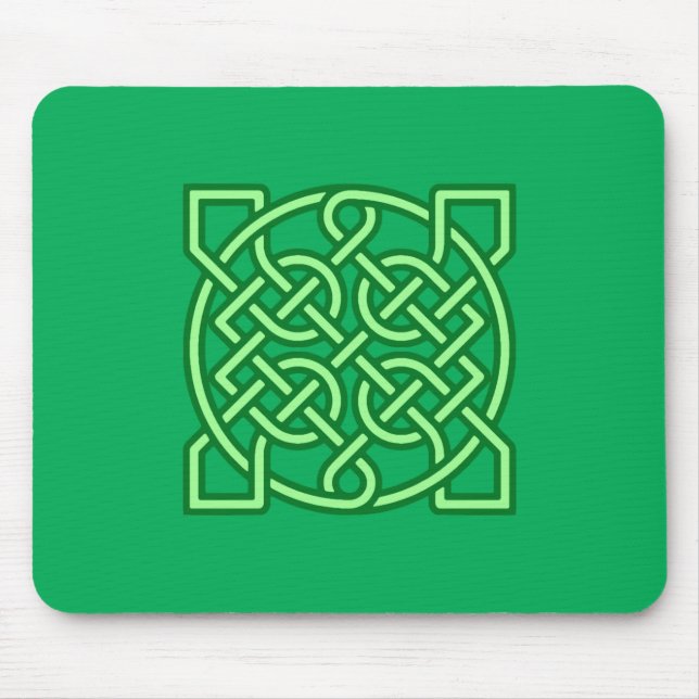 Tapis De Souris Céltic Sailor's Knot, Emerald et Lime Green (Devant)