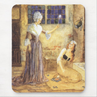 Tapis De Souris Cendrillon de conte de fées vintage avec la fée ma