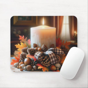 Tapis De Souris Centerpiece de bougie d'automne