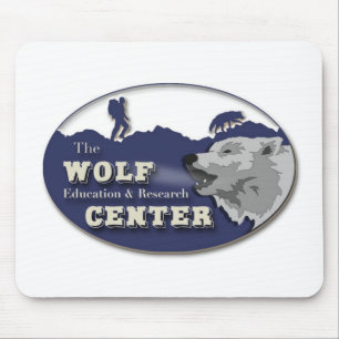 Tapis de souris central de loup
