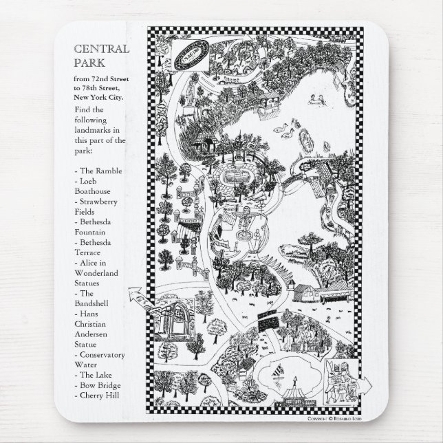 Tapis De Souris Central Park Mousepad (Devant)