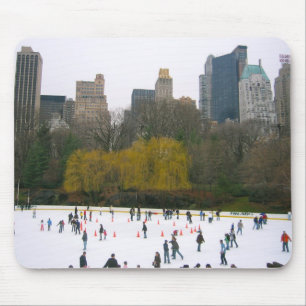 Tapis De Souris Central Park NY NYC Wollman patinoire Mousepad