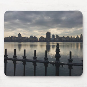 Tapis De Souris Central Park Réservoir New York City Sunrise NYC