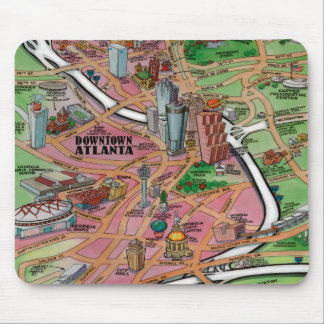 Tapis De Souris Centre-ville Atlanta Géorgie