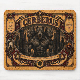 Tapis De Souris Cerberus, Monstre de Cirque Vintage