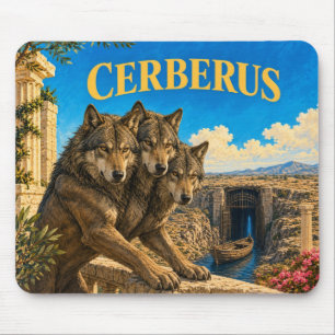 Tapis De Souris Cerberus, Monstre de Fantasy Gothique