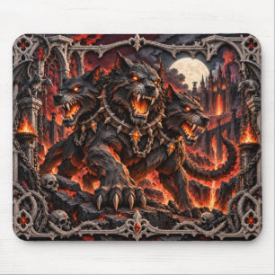 Tapis De Souris Cerberus, Monstre en Papier Découpé