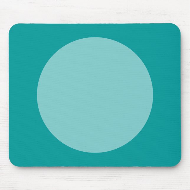 Tapis De Souris Cercle - Bleu Vert et Vert Océan (Devant)