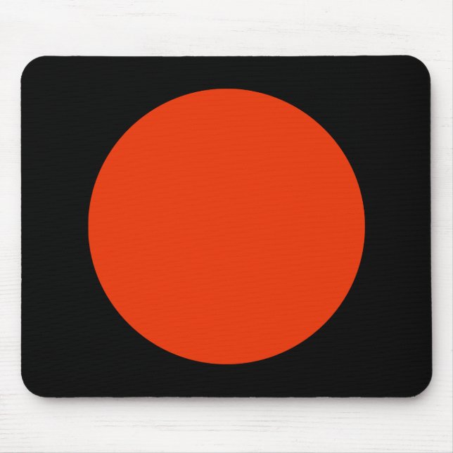 Tapis De Souris Cercle - brique avec noir (Devant)