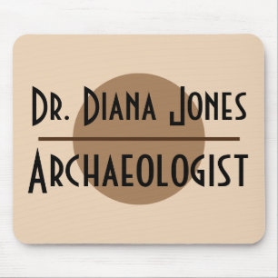 Tapis De Souris Cercle Brown moderne minimaliste fait sur commande