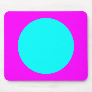 Tapis De Souris Cercle - Cyan et Magenta