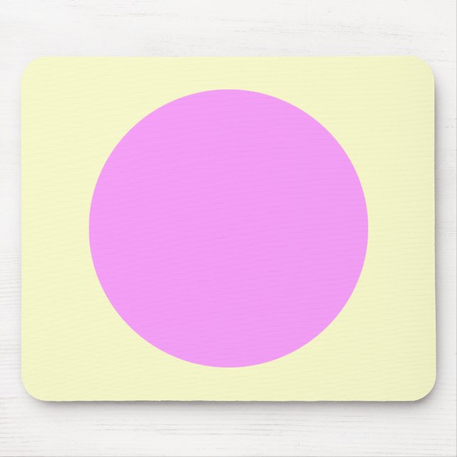 Tapis De Souris Cercle - Lt Violet et Jaune pâle (Devant)