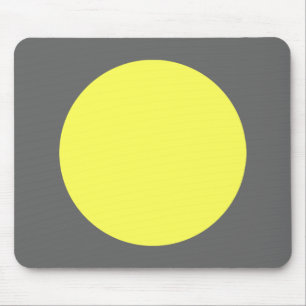 Tapis De Souris Cercle - lt Yellow et gris