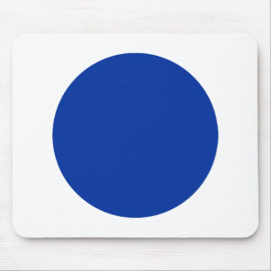 Tapis De Souris Cercle - Marine avec blanc