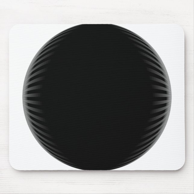 Tapis De Souris Cercle noir Mousepad (Devant)