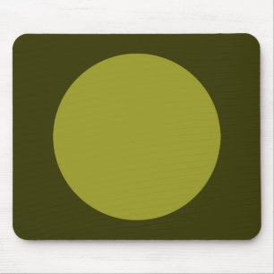 Tapis De Souris Cercle - Olive et Olive foncé