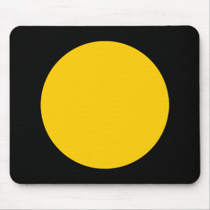Tapis De Souris Cercle - orange avec noir