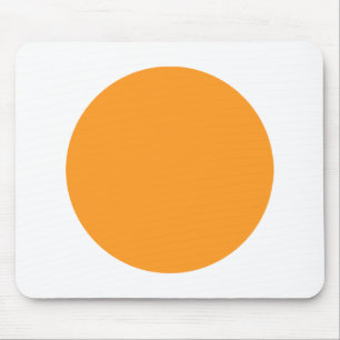 Tapis De Souris Cercle - Orange clair avec blanc