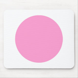 Tapis De Souris Cercle - rose et blanc